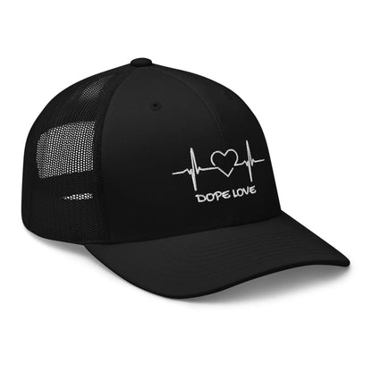 Dope Love Heartbeat Trucker Hat - Dope Life Tribe