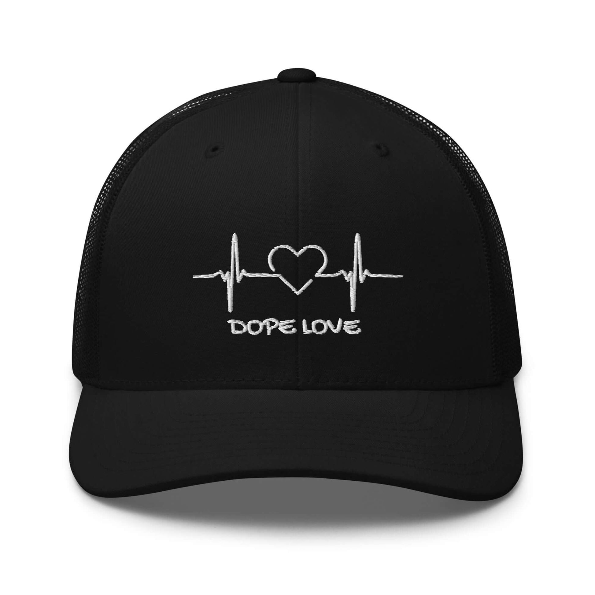 Dope Love Heartbeat Trucker Hat - Dope Life Tribe