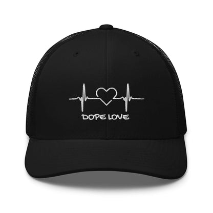 Dope Love Heartbeat Trucker Hat - Dope Life Tribe